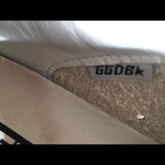 Golden Goose superstar white leather distressed sneaker w/suede toe - Picture 10 of 16